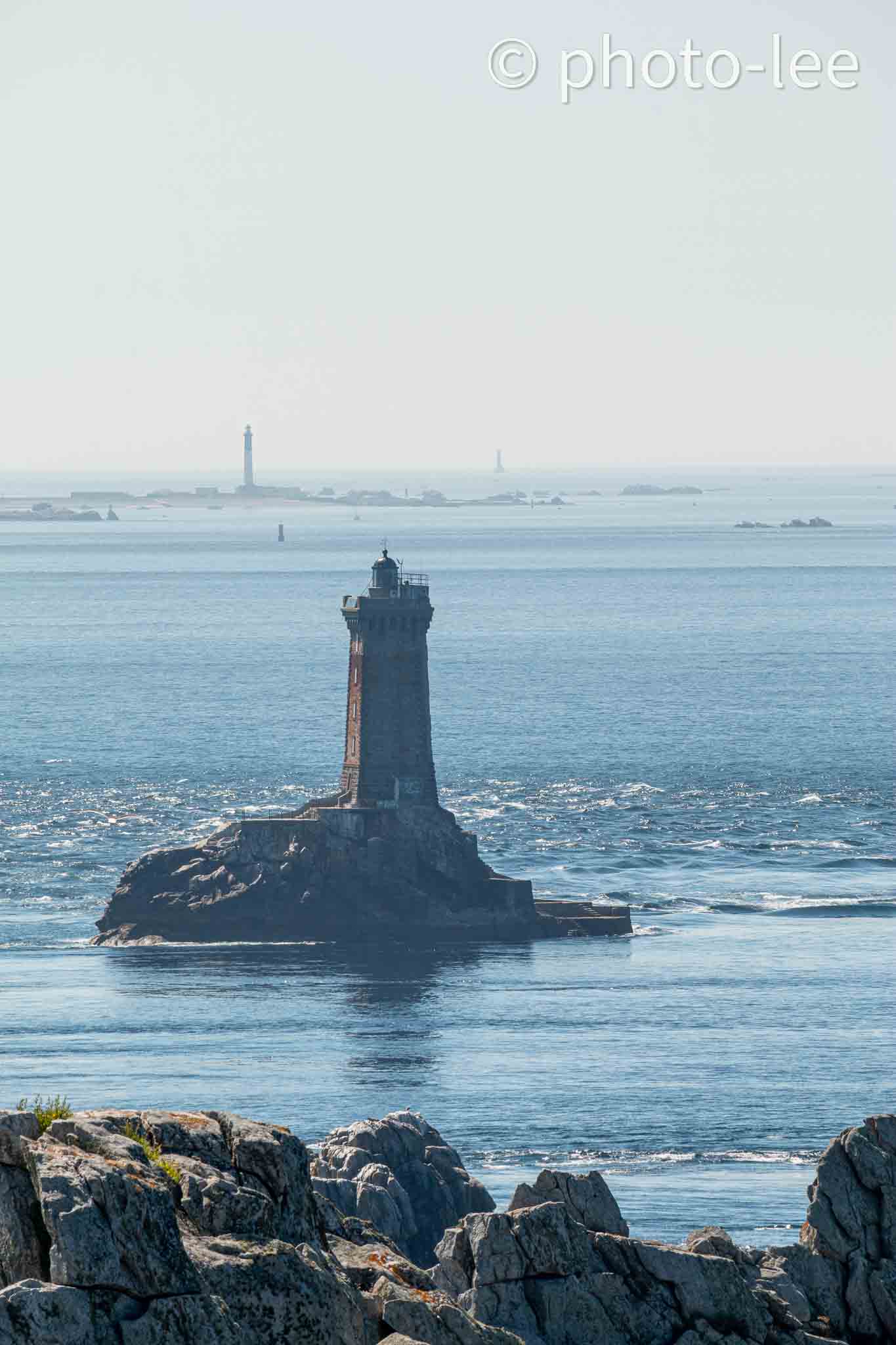 Ein Leuchtturm am südlichsten Punkt in der Bretagne